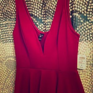 Cranberry / Red Party Dress